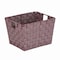 Simplify Storage Bin, Plastic, Burgundy, 10 in H, 12 in W, 10 in L 26242-BURGUNDY - alternate 1